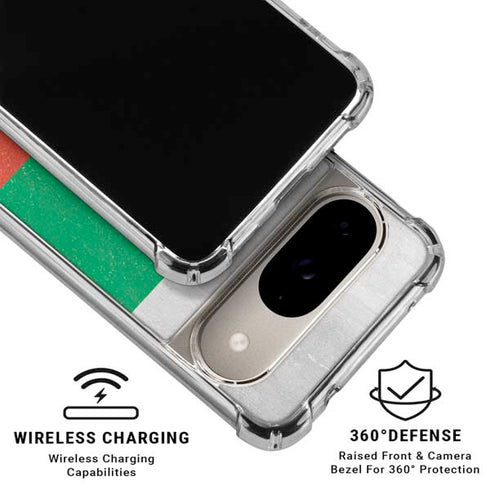 Bulgarian Flag Distressed Google Pixel 10 Clear Case